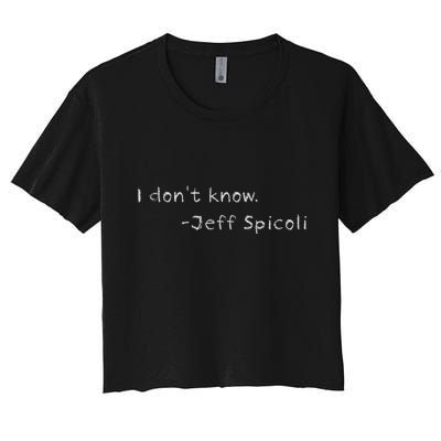 Jeff Spicoli Quote On Chalkboard For Other Classes To See Crop Top