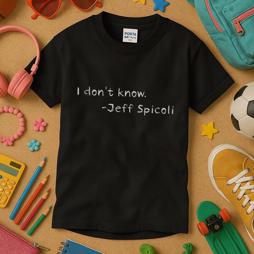 Jeff Spicoli Quote On Chalkboard For Other Classes To See Kids T-Shirt