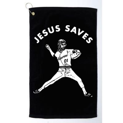 Jesus Saves Religious Christian Faith Baseball Golf Towel