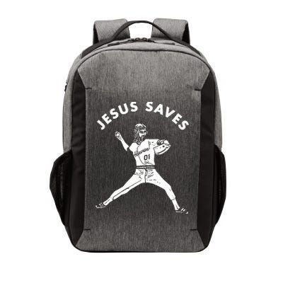 Jesus Saves Religious Christian Faith Baseball Vector Backpack