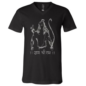 Jai Shri Ram V-Neck T-Shirt