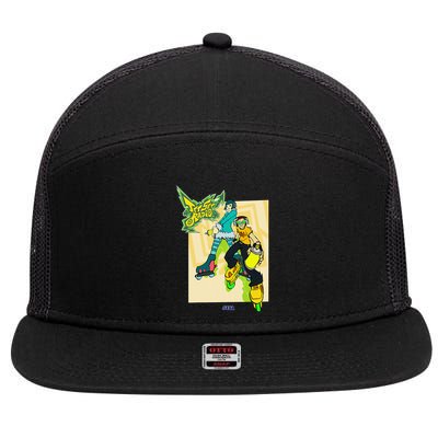 Jet Set Radio Duo Mew Beat Sega Dreamcast Video Game 7 Panel Mesh Trucker Snapback Hat