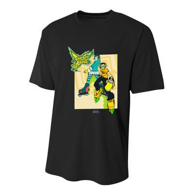 Jet Set Radio Duo Mew Beat Sega Dreamcast Video Game Youth Performance Sprint T-Shirt