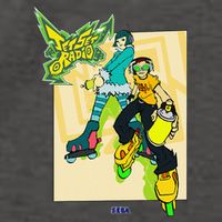 Jet Set Radio Duo Mew Beat Sega Dreamcast Video Game Vector Backpack