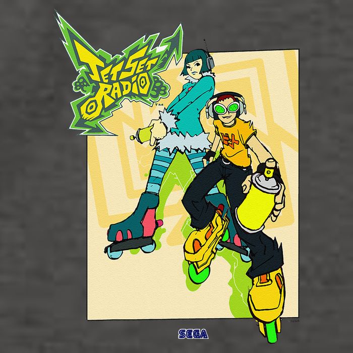 Jet Set Radio Duo Mew Beat Sega Dreamcast Video Game Vector Backpack