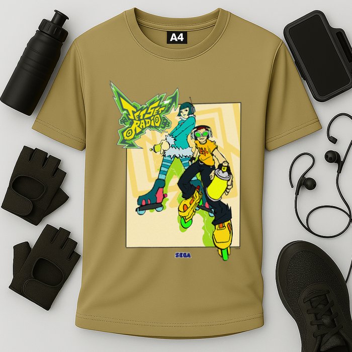 Jet Set Radio Duo Mew Beat Sega Dreamcast Video Game Performance Shirt
