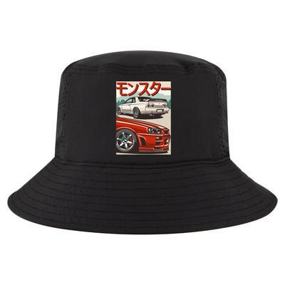 Jdm Skyline R32 Car Tuning Japan Rising Sun Drift Cool Comfort Performance Bucket Hat