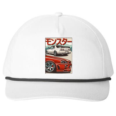 Jdm Skyline R32 Car Tuning Japan Rising Sun Drift Snapback Five-Panel Rope Hat