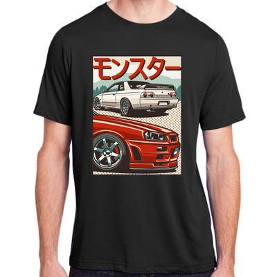 Jdm Skyline R32 Car Tuning Japan Rising Sun Drift Adult ChromaSoft Performance T-Shirt