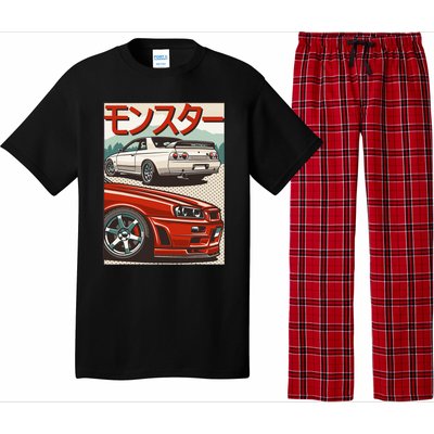 Jdm Skyline R32 Car Tuning Japan Rising Sun Drift Pajama Set