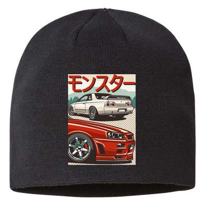 Jdm Skyline R32 Car Tuning Japan Rising Sun Drift Sustainable Beanie