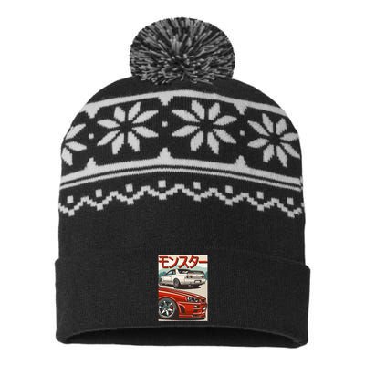 Jdm Skyline R32 Car Tuning Japan Rising Sun Drift USA-Made Snowflake Beanie