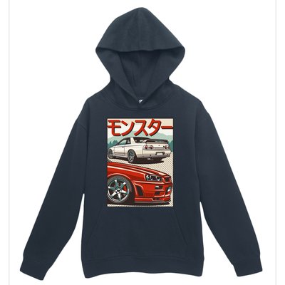 Jdm Skyline R32 Car Tuning Japan Rising Sun Drift Urban Pullover Hoodie