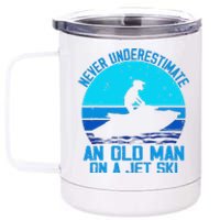 Jet Ski Rider And Driver Waves Riding Water Sport Grandpa 12 oz Stainless Steel Tumbler Cup