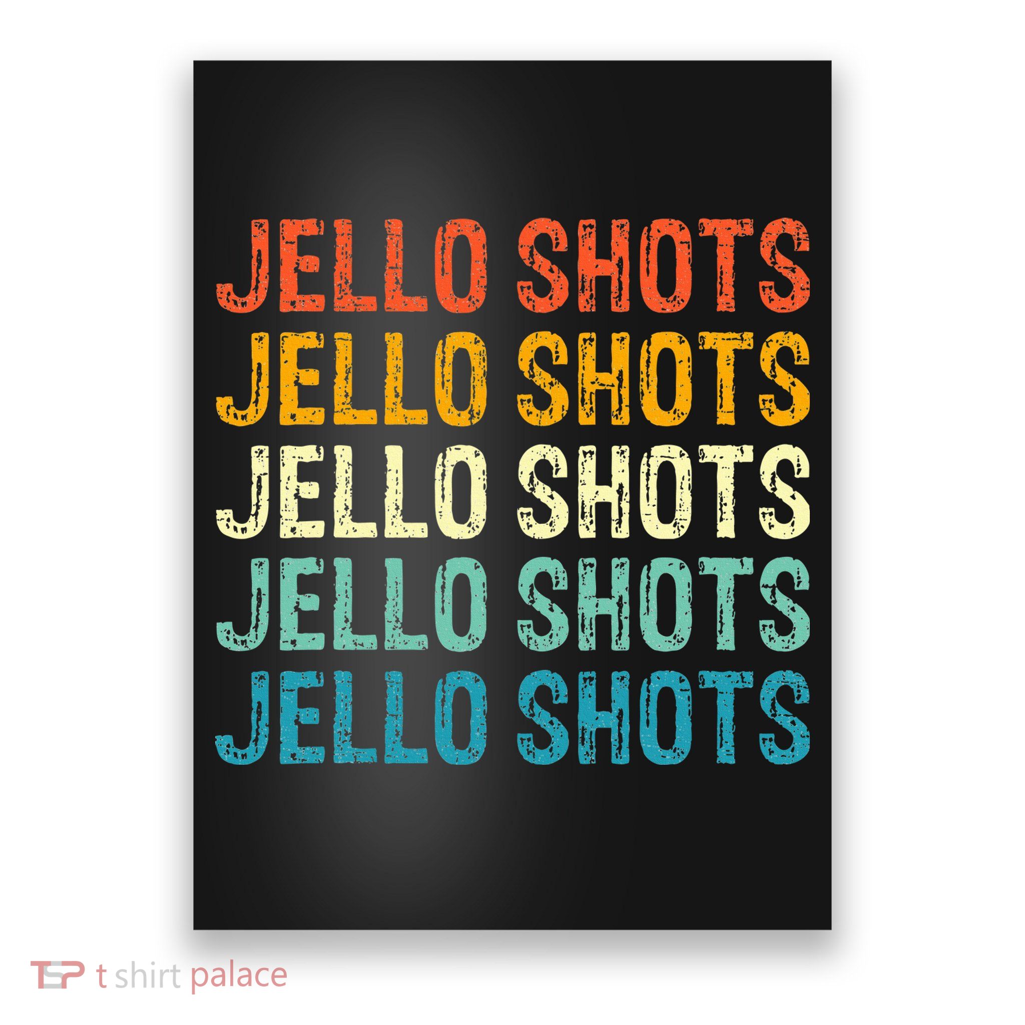 Jello Shots Retro Vintage Poster