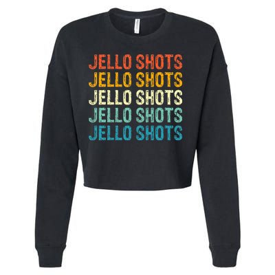Jello Shots Retro Vintage Cropped Pullover Crew