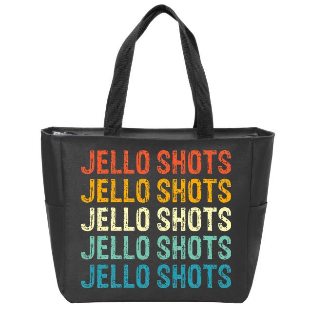 Jello Shots Retro Vintage Zip Tote Bag