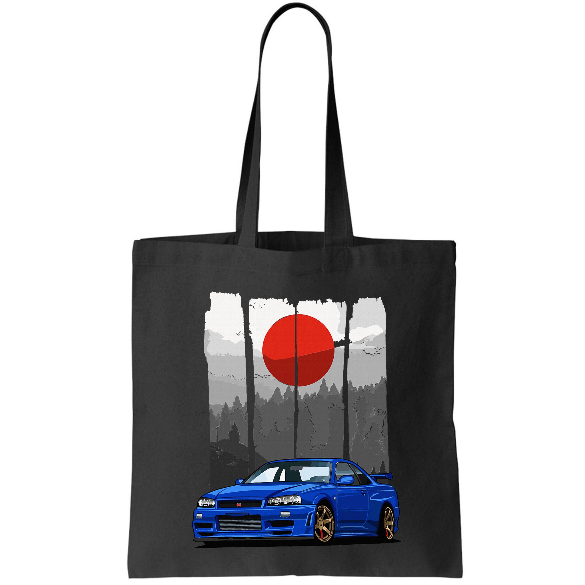 Jdm Skyline R34 Car Tuning Japan Rising Sun Drift Bag