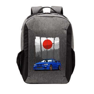 Jdm Skyline R34 Car Tuning Japan Rising Sun Drift Vector Backpack
