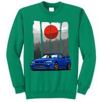 Jdm Skyline R34 Car Tuning Japan Rising Sun Drift Sweatshirt