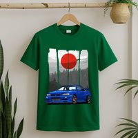 Jdm Skyline R34 Car Tuning Japan Rising Sun Drift T-Shirt