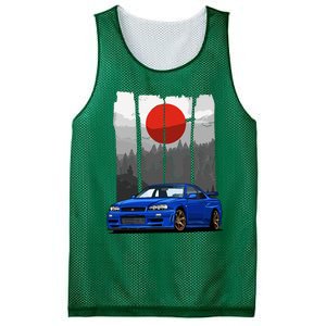 Jdm Skyline R34 Car Tuning Japan Rising Sun Drift Mesh Reversible Basketball Jersey Tank