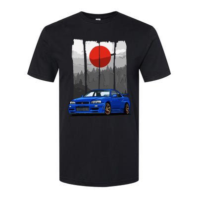 Jdm Skyline R34 Car Tuning Japan Rising Sun Drift Softstyle CVC T-Shirt