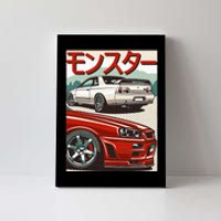 JDM Skyline R32 Car Tuning Japan Rising Sun Drift Canvas