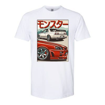 Jdm Skyline R32 Car Tuning Japan Rising Sun Drift Softstyle® CVC T-Shirt