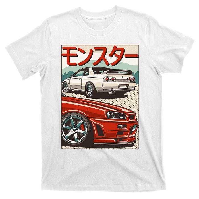 Jdm Skyline R32 Car Tuning Japan Rising Sun Drift T-Shirt