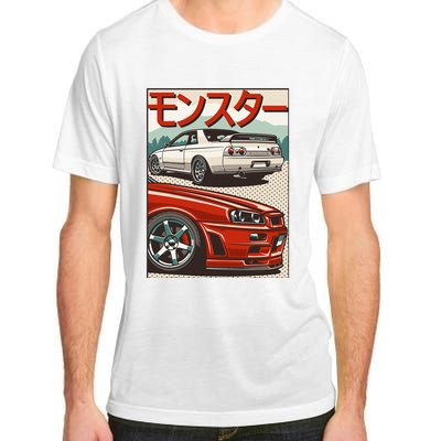 Jdm Skyline R32 Car Tuning Japan Rising Sun Drift Adult ChromaSoft Performance T-Shirt