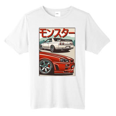 Jdm Skyline R32 Car Tuning Japan Rising Sun Drift Tall Fusion ChromaSoft Performance T-Shirt