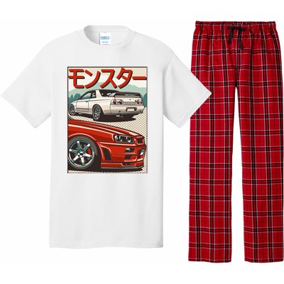 Jdm Skyline R32 Car Tuning Japan Rising Sun Drift Pajama Set