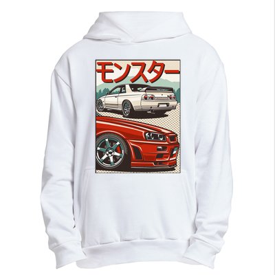 Jdm Skyline R32 Car Tuning Japan Rising Sun Drift Urban Pullover Hoodie