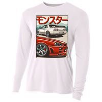 Jdm Skyline R32 Car Tuning Japan Rising Sun Drift Cooling Performance Long Sleeve Crew