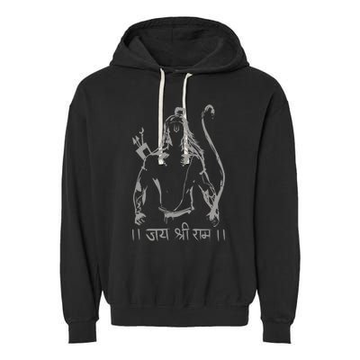 Jai Shri Ram Garment-Dyed Fleece Hoodie