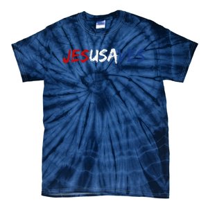 Jesus Saves Religious Patriotic USA Pride Gift Tie-Dye T-Shirt