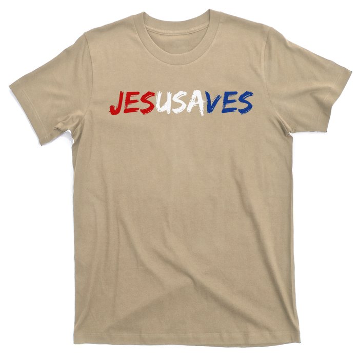 Jesus Saves Religious Patriotic USA Pride Gift T-Shirt