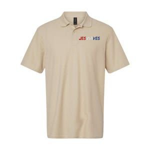 Jesus Saves Religious Patriotic USA Pride Gift Softstyle Adult Sport Polo