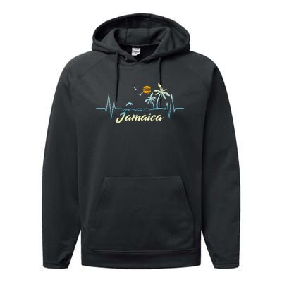 Jamaican Souvenir Spring Break Jamaica Performance Fleece Hoodie