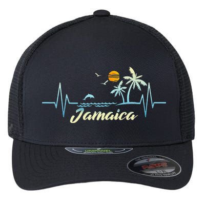 Jamaican Souvenir Spring Break Jamaica Flexfit Unipanel Trucker Cap