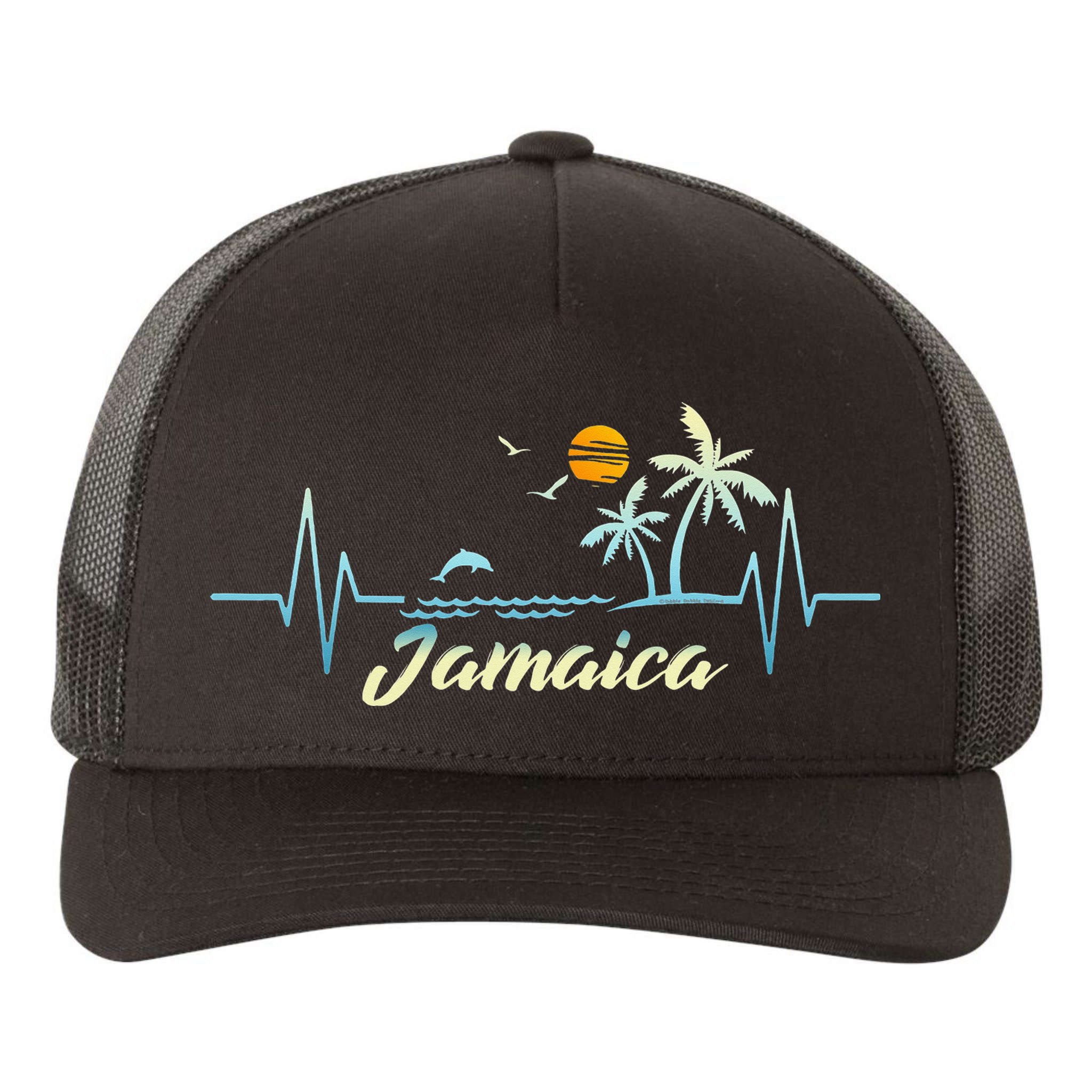 Jamaican Souvenir Spring Break Jamaica Yupoong Adult 5-Panel Trucker Hat