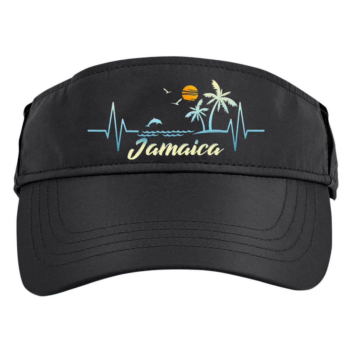 Jamaican Souvenir Spring Break Jamaica Adult Drive Performance Visor