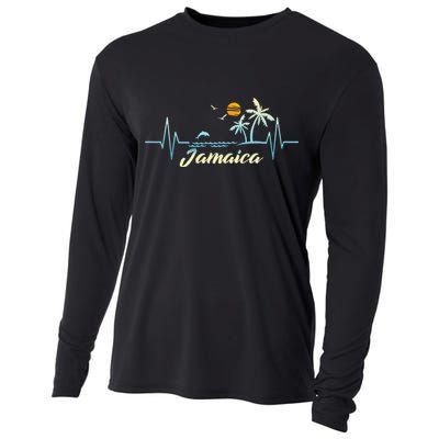 Jamaican Souvenir Spring Break Jamaica Cooling Performance Long Sleeve Crew