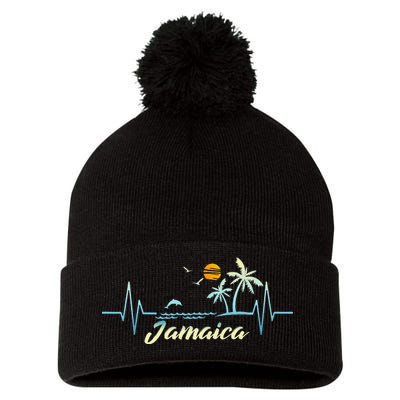 Jamaican Souvenir Spring Break Jamaica Pom Pom 12in Knit Beanie