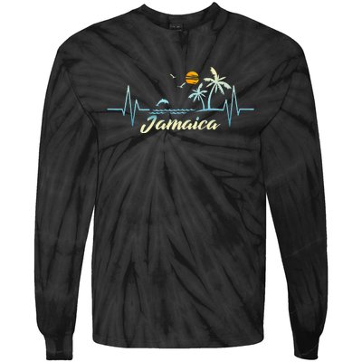 Jamaican Souvenir Spring Break Jamaica Tie-Dye Long Sleeve Shirt