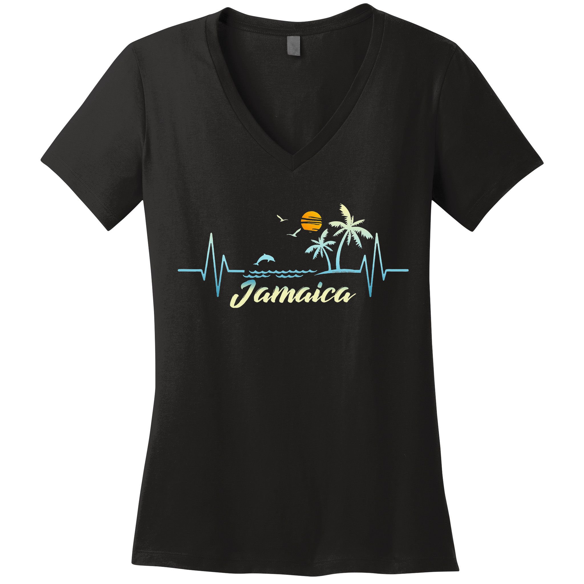 Jamaican Souvenir Spring Break Jamaica Women's V-Neck T-Shirt