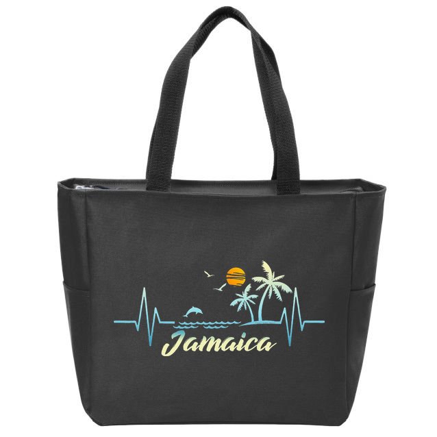 Jamaican Souvenir Spring Break Jamaica Zip Tote Bag