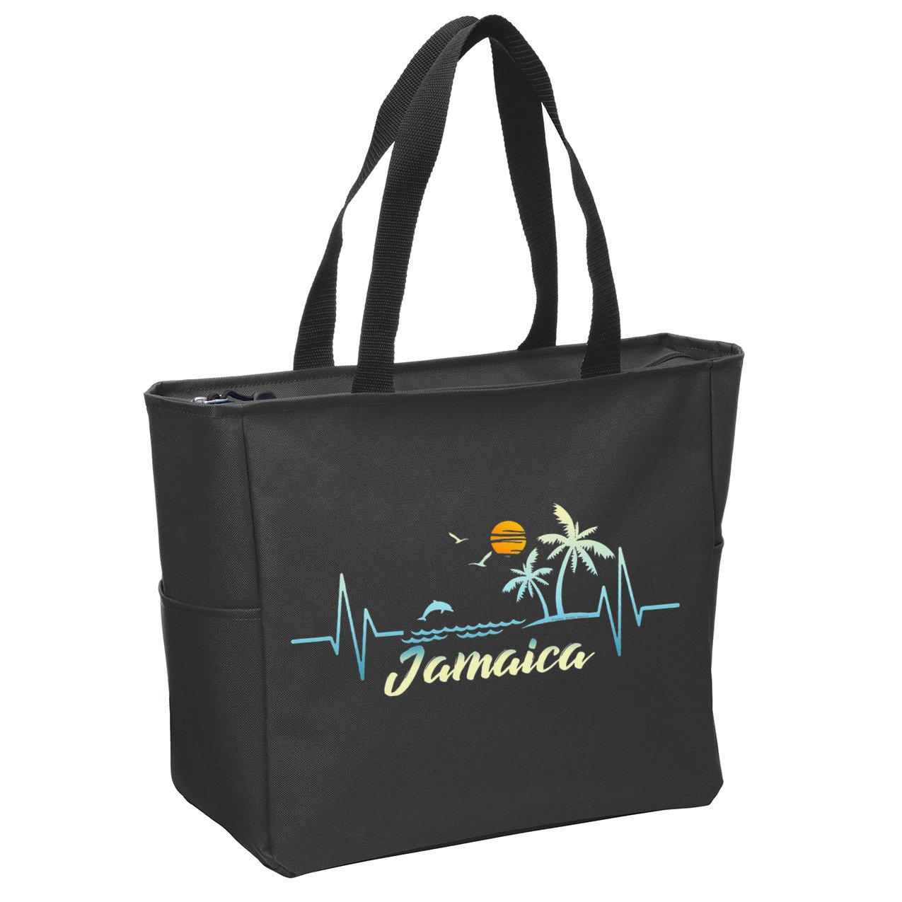 Jamaican Souvenir Spring Break Jamaica Zip Tote Bag