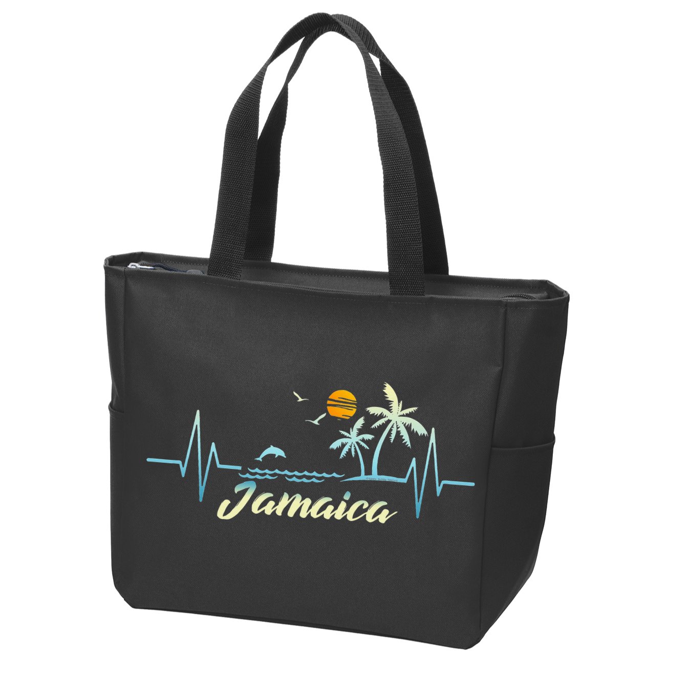 Jamaican Souvenir Spring Break Jamaica Zip Tote Bag